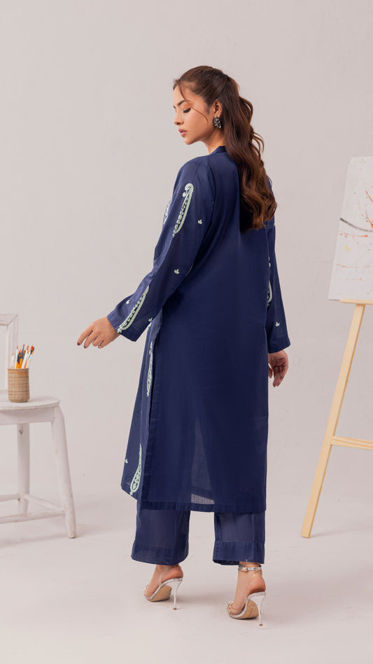 1 Piece - EMBROIDERED LAWN SHIRT PEV2-6