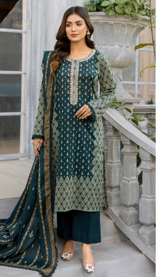 3 Piece - Embroidered Lawn - SGV2 - 16
