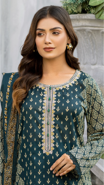 3 Piece - Embroidered Lawn - SGV2 - 16