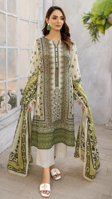 3 Piece - Embroidered Lawn - SGV2 - 17