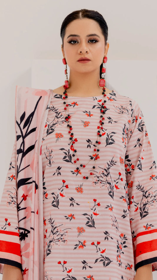 3 Piece - Embroidered Lawn - DYV1- 13