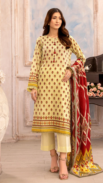 3 Piece - Embroidered Lawn - CLV2 - 15