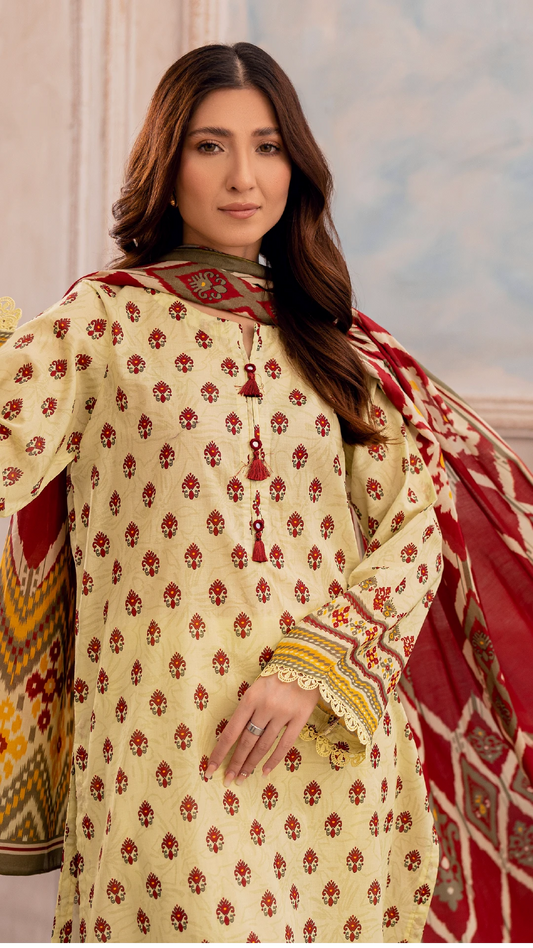 3 Piece - Embroidered Lawn - CLV2 - 15
