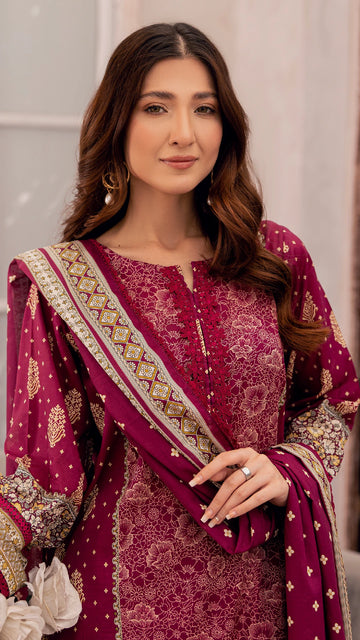 3 Piece - Embroidered Lawn - CLV2 - 17