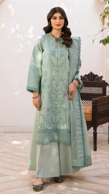 3 Piece - Embroidered Lawn - EMBV6-02