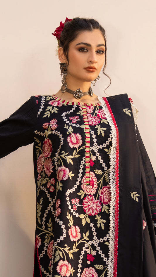 3 Piece - Embroidered Lawn - EMBV6-05