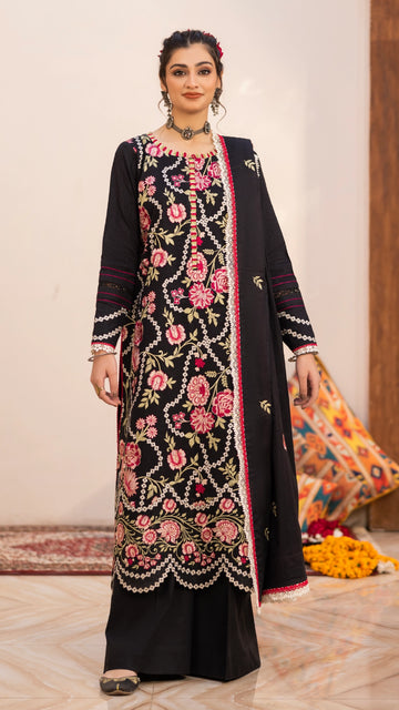 3 Piece - Embroidered Lawn - EMBV6-05