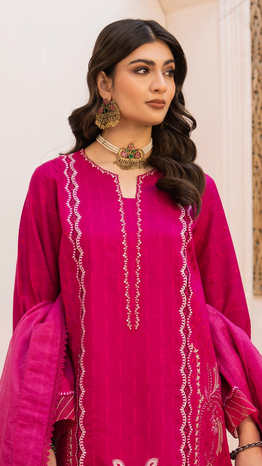 3 Piece - Embroidered Lawn - EMBV6-07