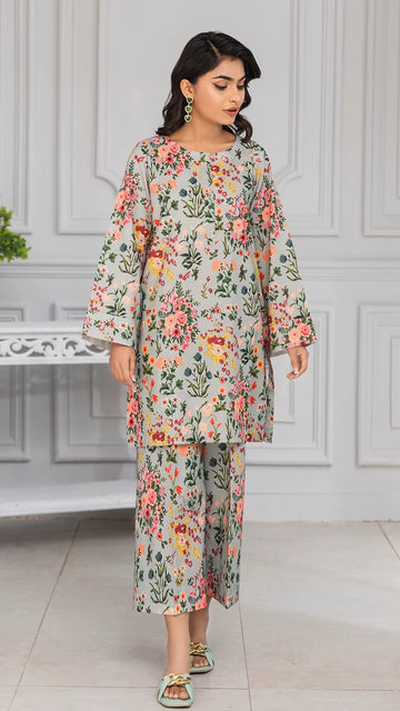 2 Piece - Digital Printed Lawn - PC-V5-05