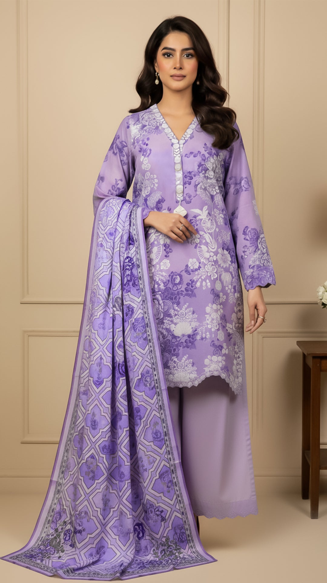 PRINTED ARABIC LINEN-CLV9-04