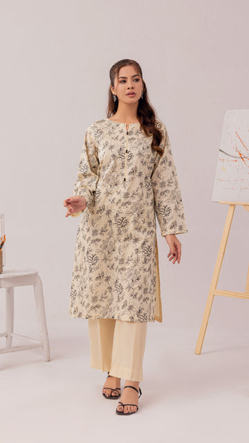 EMBROIDERED LAWN SHIRT PEV2-2