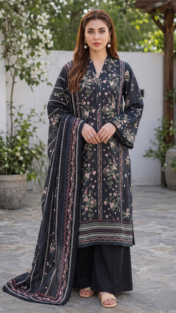 3 Piece-Printed Lawn-CLV14-01