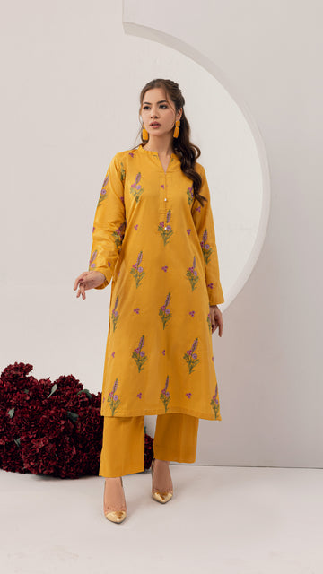 EMBROIDERED LAWN SHIRT PEV2-4