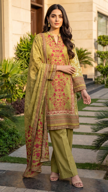 3 Piece-Printed Lawn-SGV16-03