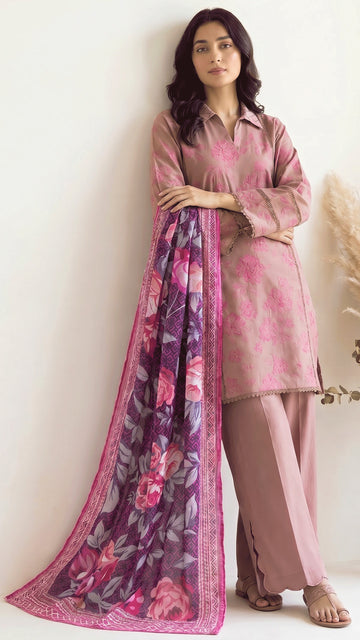 3 Piece - Embroidered Lawn -V14-02