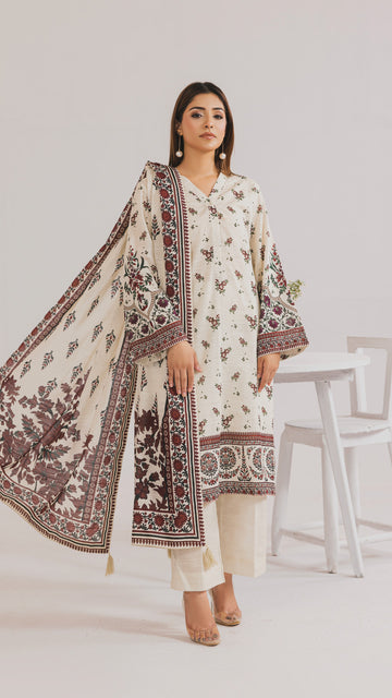 Khaddar Printed Suit- SGV3-02