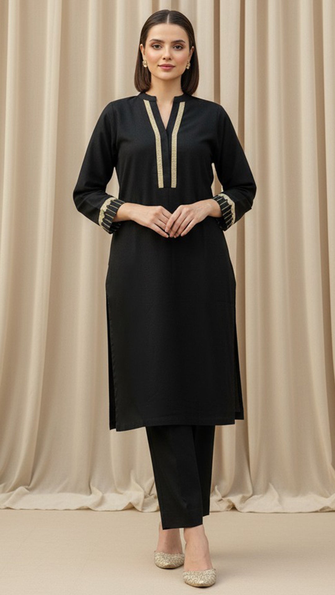 Solid Khaddar Shirt - RTW - PV10-03
