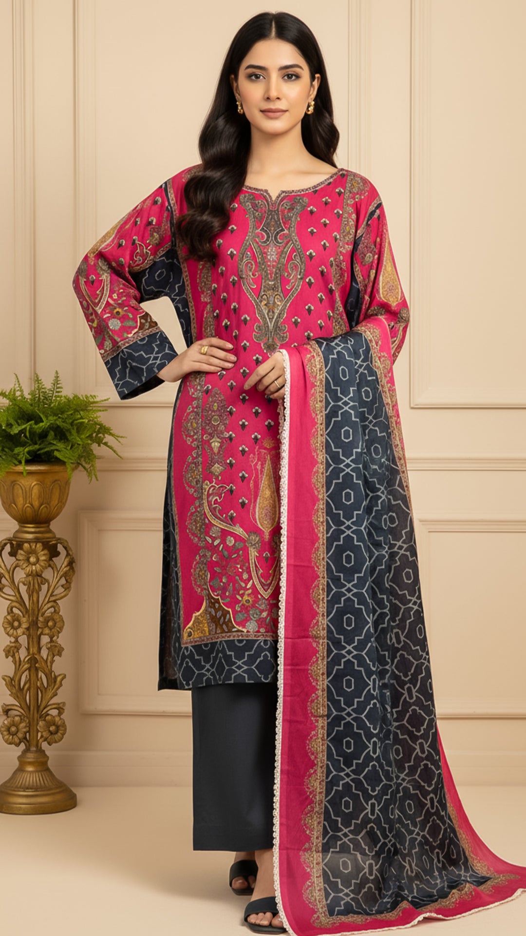 3-Piece Printed Viscose CL-V10-06