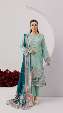 3 PC-Printed Lawn Suit DYV2-22