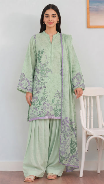 3 Piece-Printed Lawn-CLV14-07