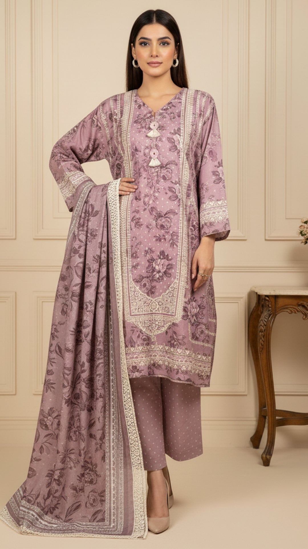 PRINTED ARABIC LINEN-CLV9-07