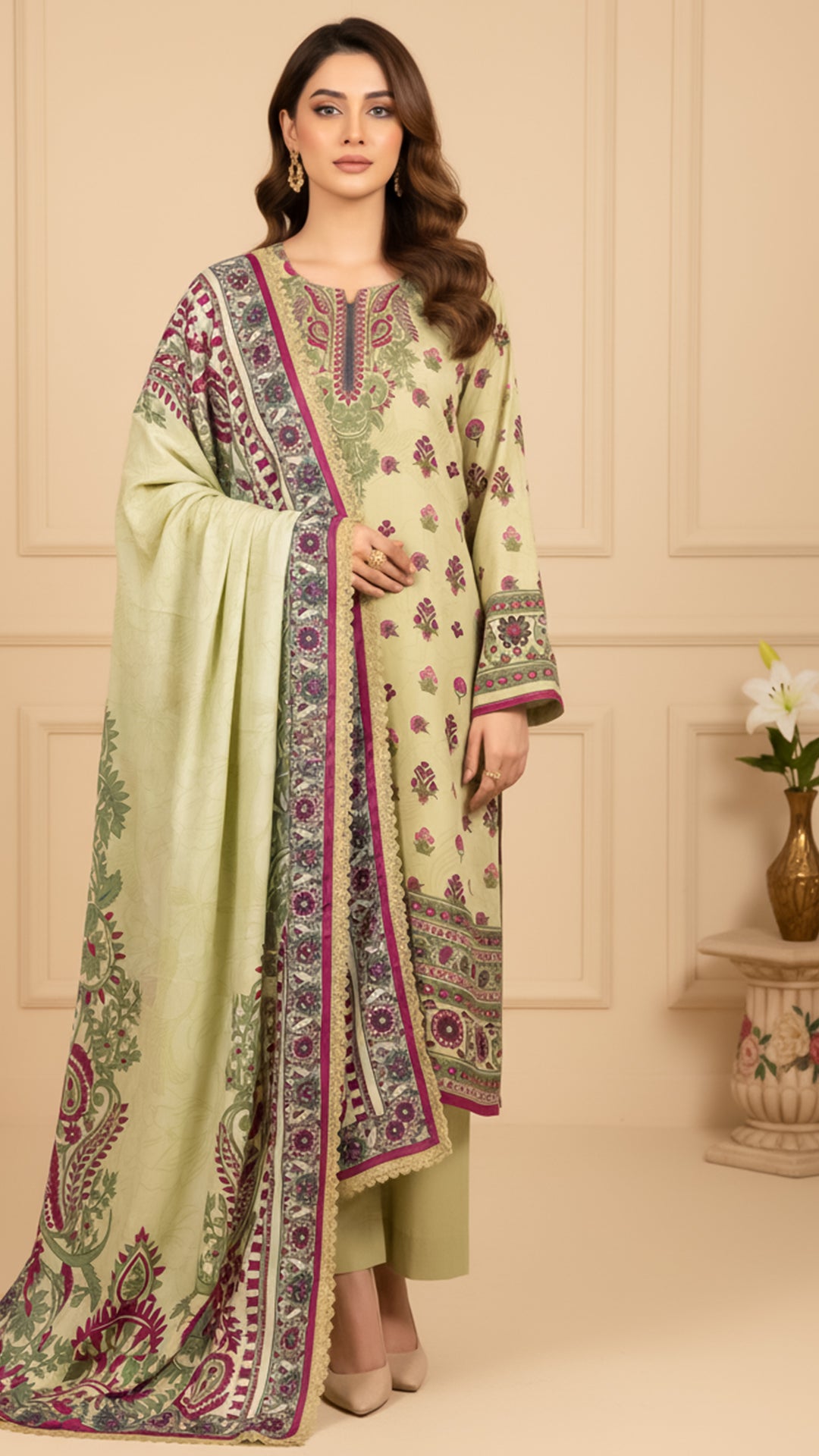 3-Piece Printed Viscose CL-V10-10