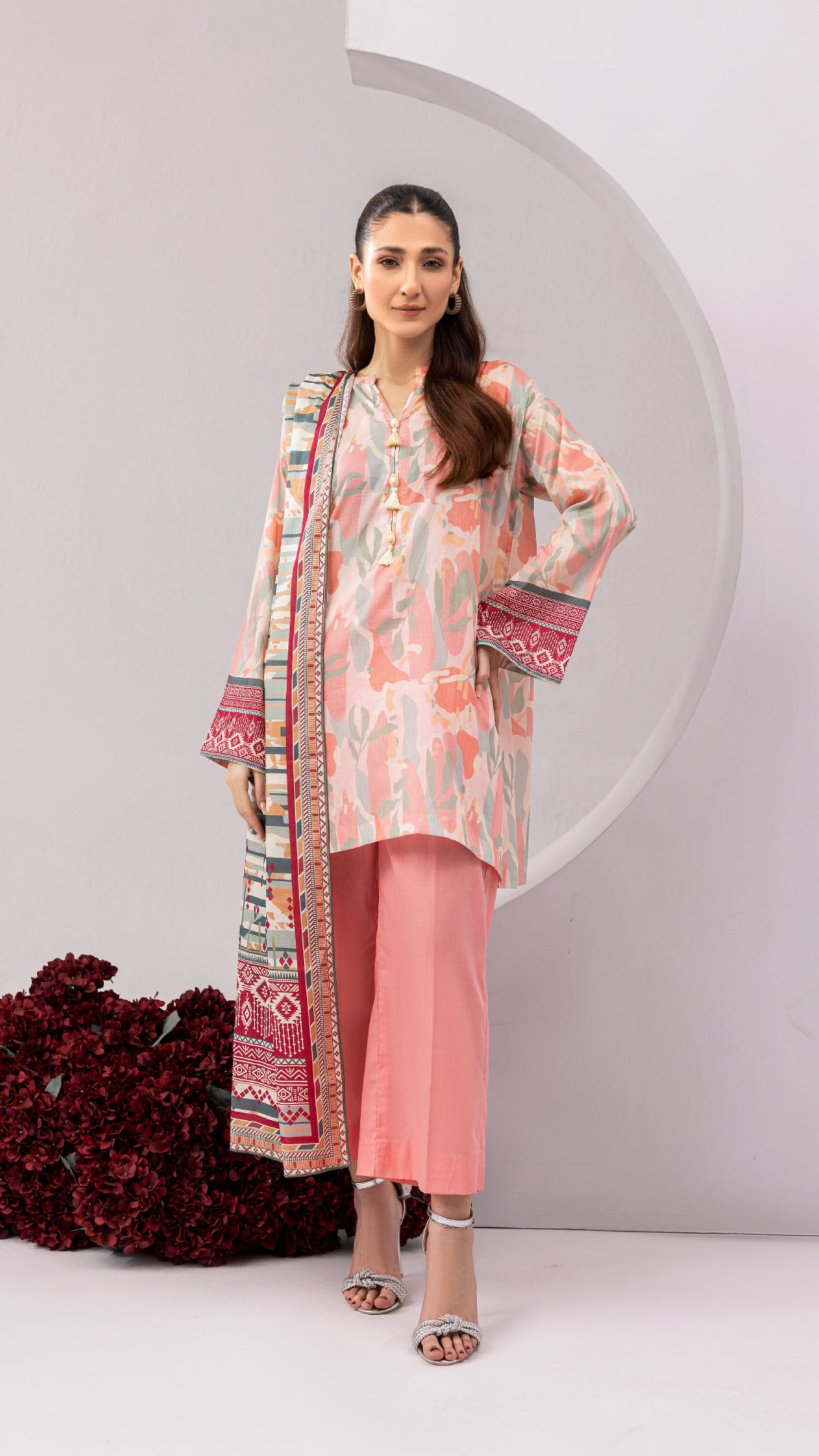 3 PC-Printed Lawn Suit DYV2-21