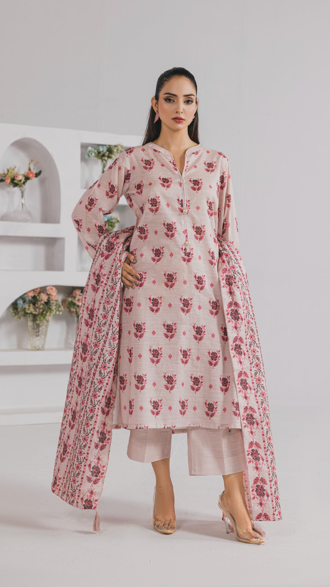 Khaddar Printed Suit- DYV3-12