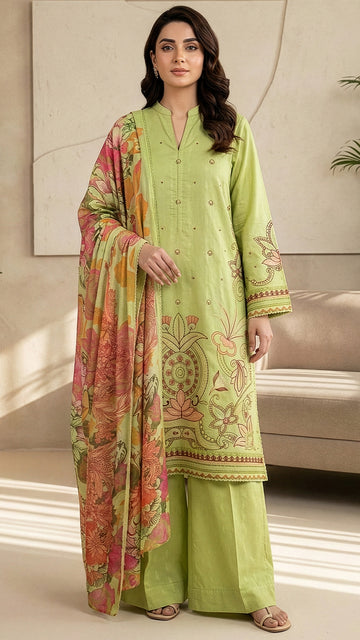 3 Piece - Embroidered Lawn Suit EMB-V13-04
