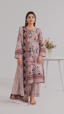 Khaddar Printed Suit- DYV3-08