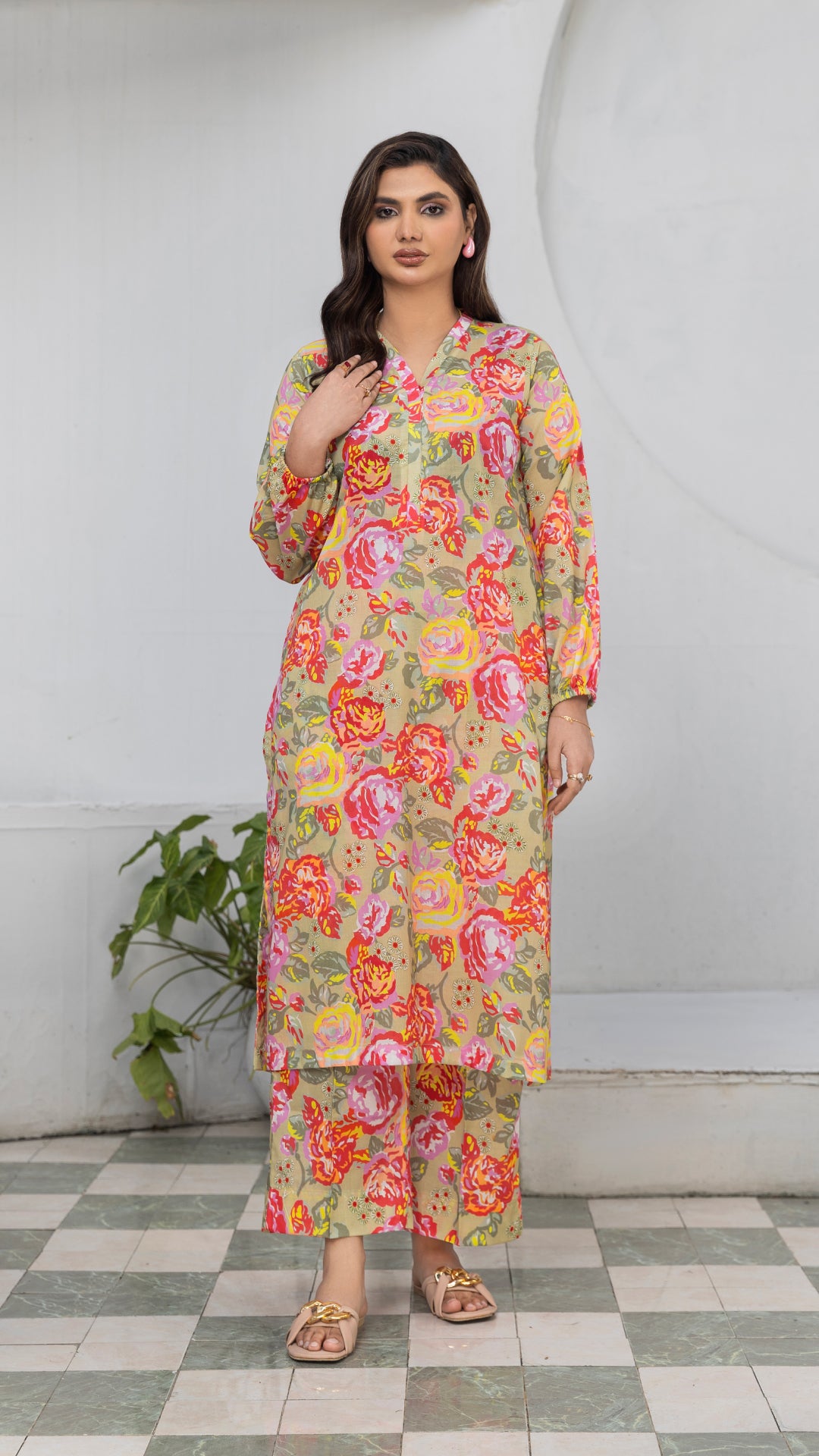 2 Piece - Printed Lawn - PV6-02