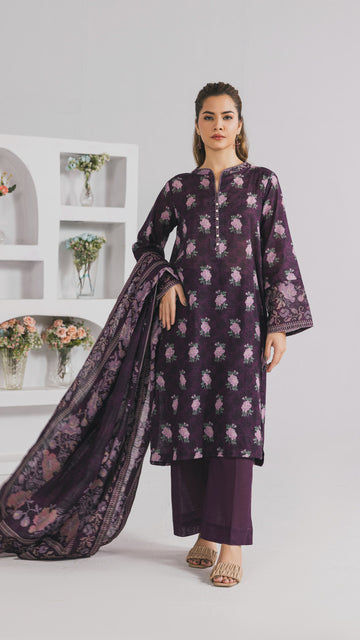 Khaddar Printed Suit- DYV3-07