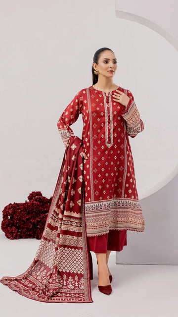 3 PC-Printed Lawn Suit DYV2-20