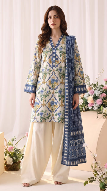 3 Piece-Printed Lawn-SGV16-07