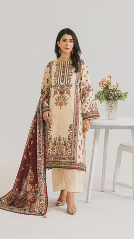 Khaddar Printed Suit- SGV3-04