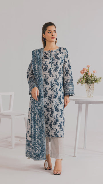 Khaddar Printed Suit- DYV3-04