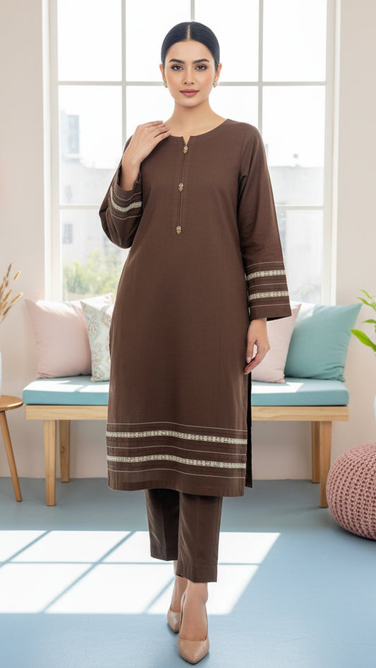 Solid Khaddar Shirt - RTW - PV10-09