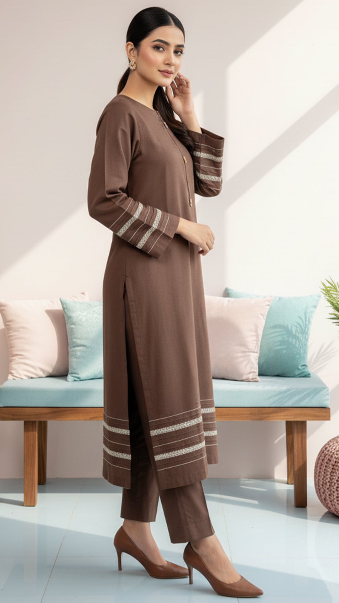 Solid Khaddar Shirt - RTW - PV10-09