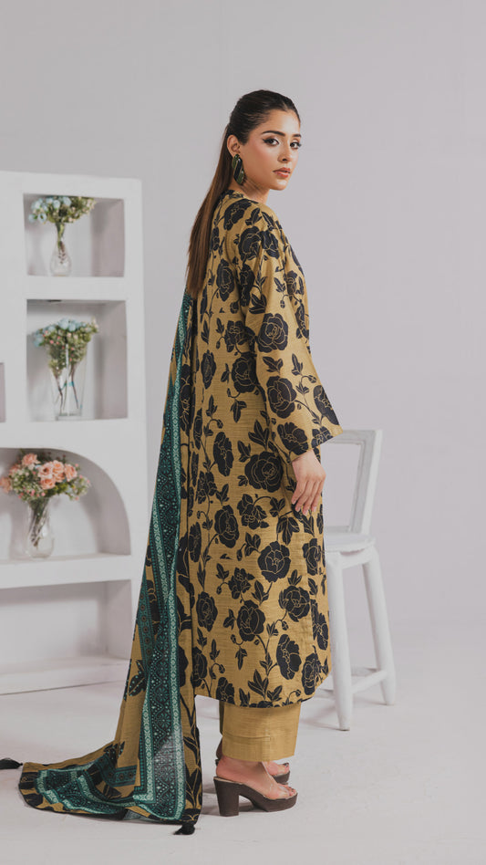 Khaddar Printed Suit- DYV3-14