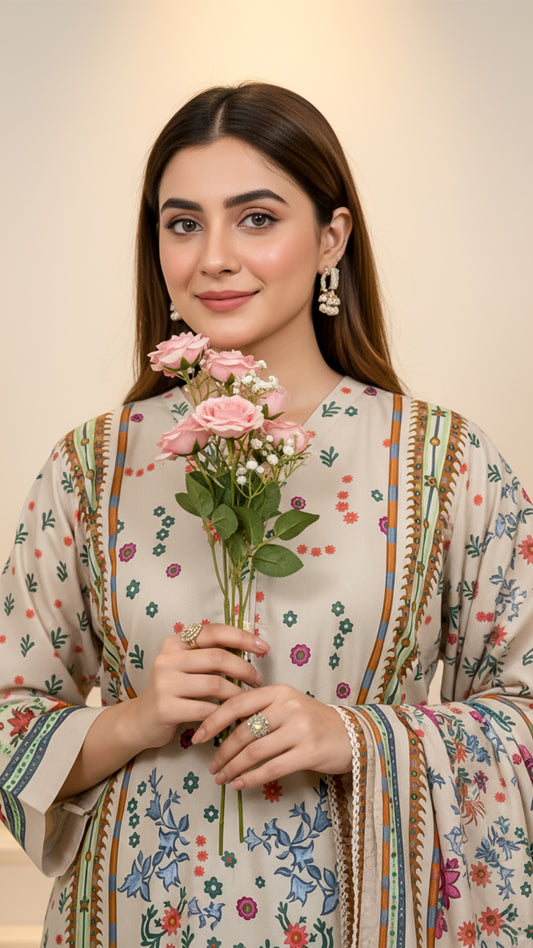 PRINTED ARABIC LINEN-CLV9-20