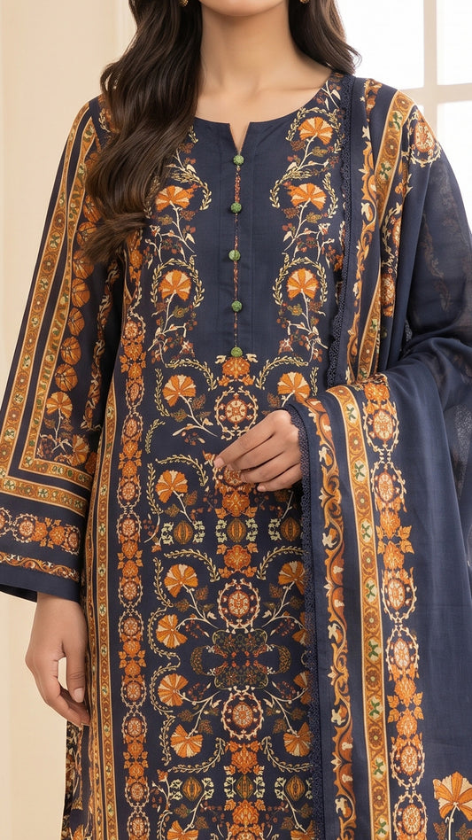 PRINTED ARABIC LINEN-CLV19-02