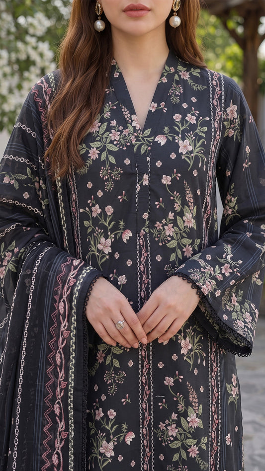 3 Piece-Printed Lawn-CLV14-01