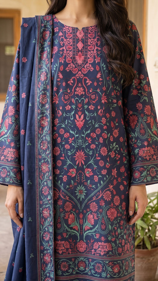 3 Piece-Printed Lawn-SGV16-06