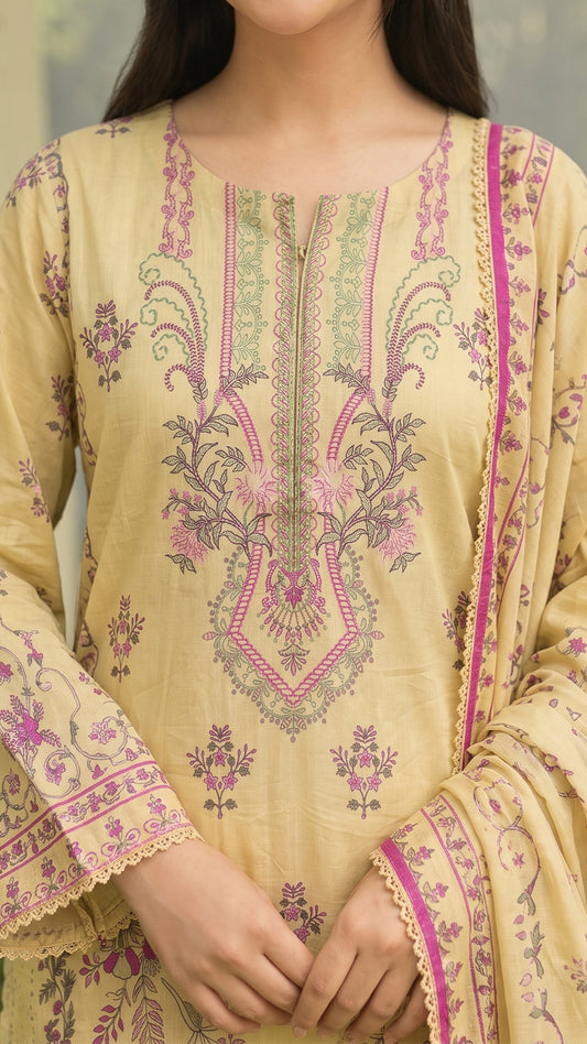 3 Piece-Printed Lawn-CLV15-02