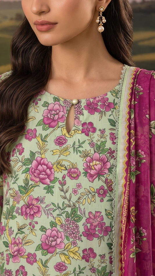 3 Piece-Printed Lawn-CLV15-06