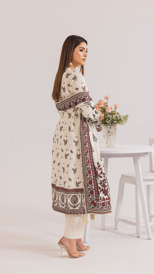 Khaddar Printed Suit- SGV3-02