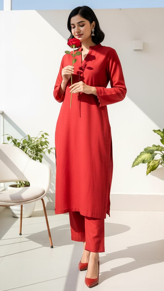 Solid Khaddar Shirt - RTW - PV10-06