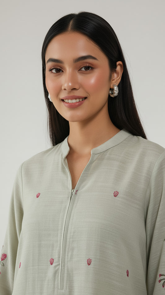 One Piece Embroidery Shirt-PV12-05