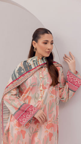 3 PC-Printed Lawn Suit DYV2-21