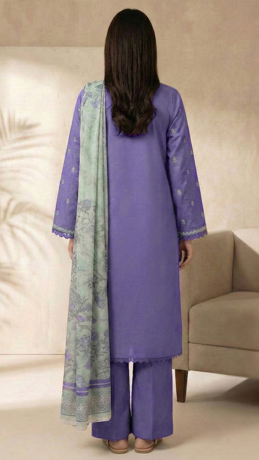 3 Piece - Embroidered Lawn Suit EMB-V13-02
